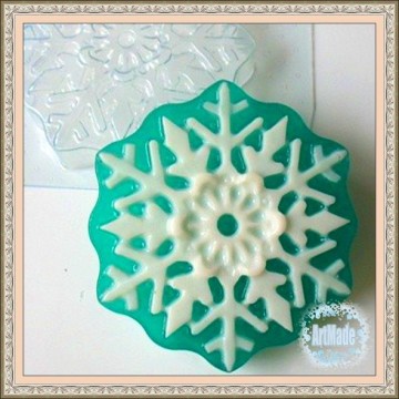 Форма для мыла пластиковая Снежинка