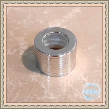 Крышка Серебристая Рифленая к пипетке