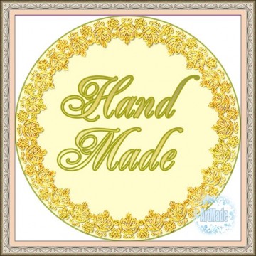 Наклейка круглая -1 Hand Made