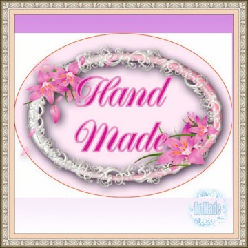 Наклейка овальная -2 Hand Made