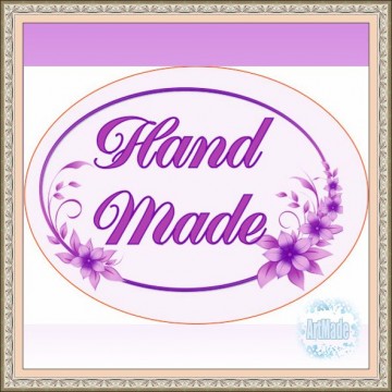Наклейка овальная -4 Hand Made