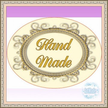 Наклейка овальная -6 Hand Made