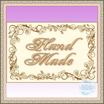 Наклейка прямоугольная -1 Hand Made