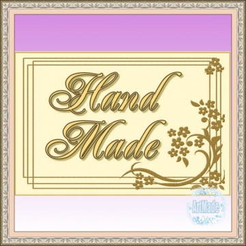 Наклейка прямоугольная -5 Hand Made