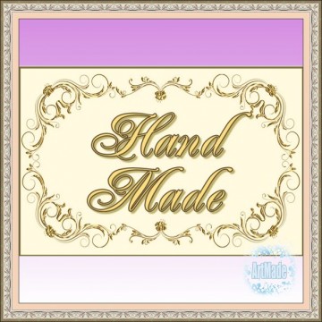 Наклейка прямоугольная -6 Hand Made