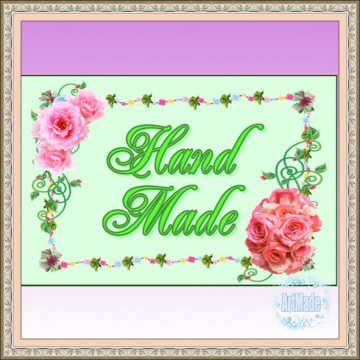 Наклейка прямоугольная -7 Hand Made